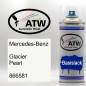 Preview: Mercedes-Benz, Glacier Pearl, 866581: 400ml Sprühdose, von ATW Autoteile West.